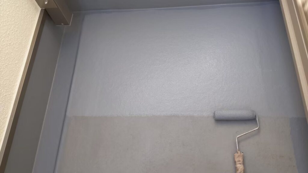 上塗り塗布1回目