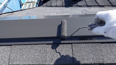 屋根板金<br />上塗り