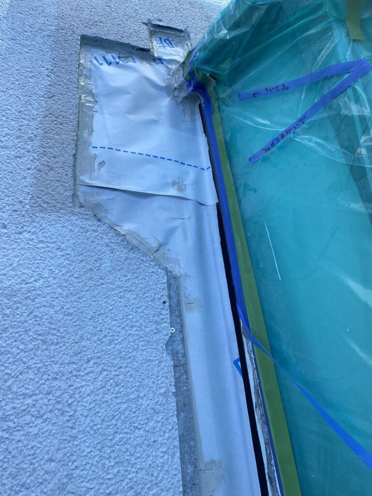 透湿シート張り