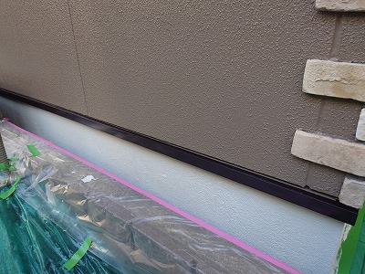 土台水切り　施工後　完了