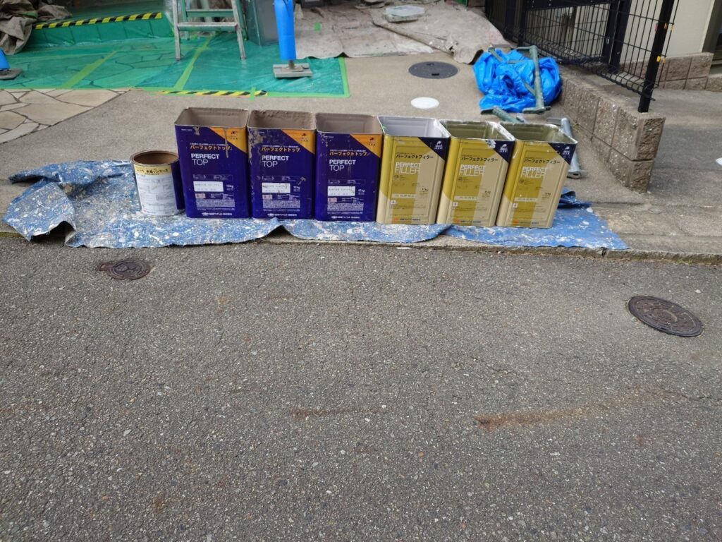 外壁　使用済み材料