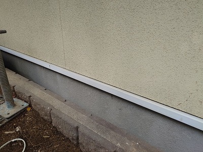 土台水切り　施工前