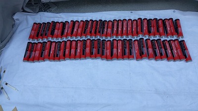 シール工事　材料搬入