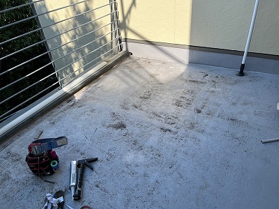 バルコニー防水施工前