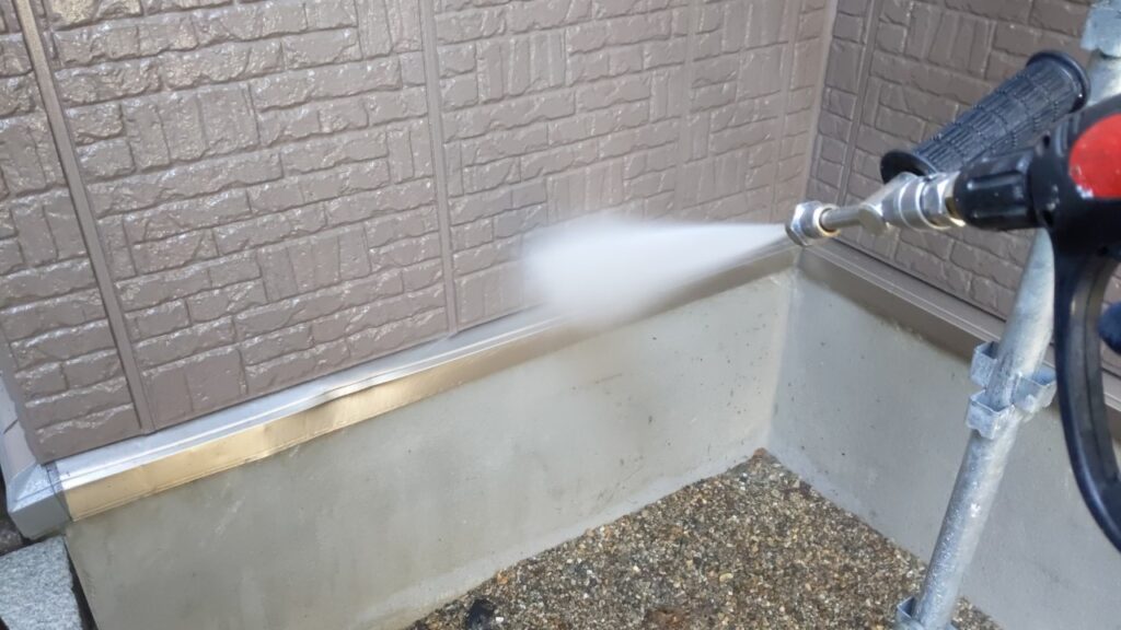 高圧洗浄　外壁