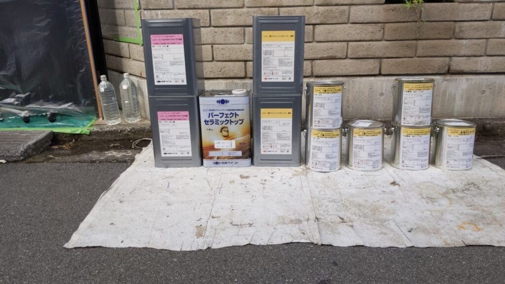 材料搬入<br />ファインパーフェクトシーラー<br />パーフェクトセラミックトップＧ<br />ファインフッ素